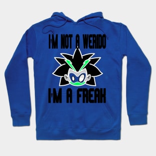 i'm not a weirdo i'm a freak "black white and green Hoodie